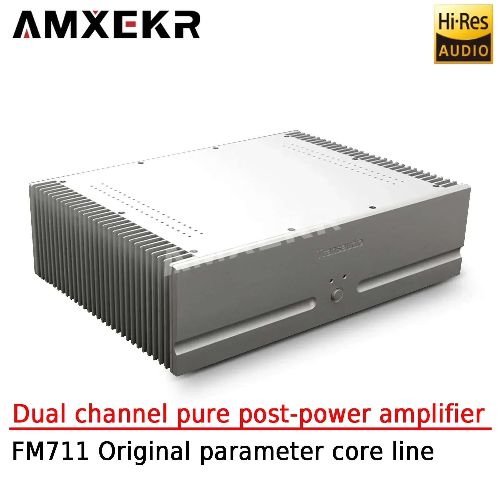 AMXEKR FM711 Nível de febre Amplificador de potência traseira pura de canal duplo F7 Parâmetros originais Linha central 2N3440/5416 Amplificador Hifi