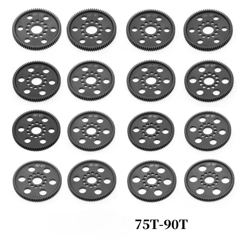 

POM 48P Spur Gear Main Gear 75T 78T 82T 85T 88T 90T for 3Racing Sakura S XI XIS CS D4 D5 1/10 RC Car Upgrade Parts Accessories