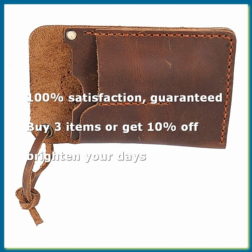 ●Handmade EDC Organizer Leather Sheath/ Organizer Slip Pouch Case for Flashlight/Multi-Tool/Knife/Pen-A57M