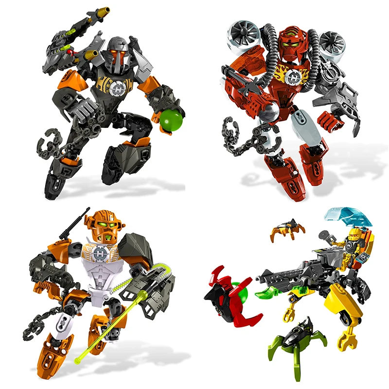 New Hero Factory EVO Bulk Building Blocks FURNO STORMER Star Warriors Combined Robot Bricks Toys For Boys Kids Christmas Gifts