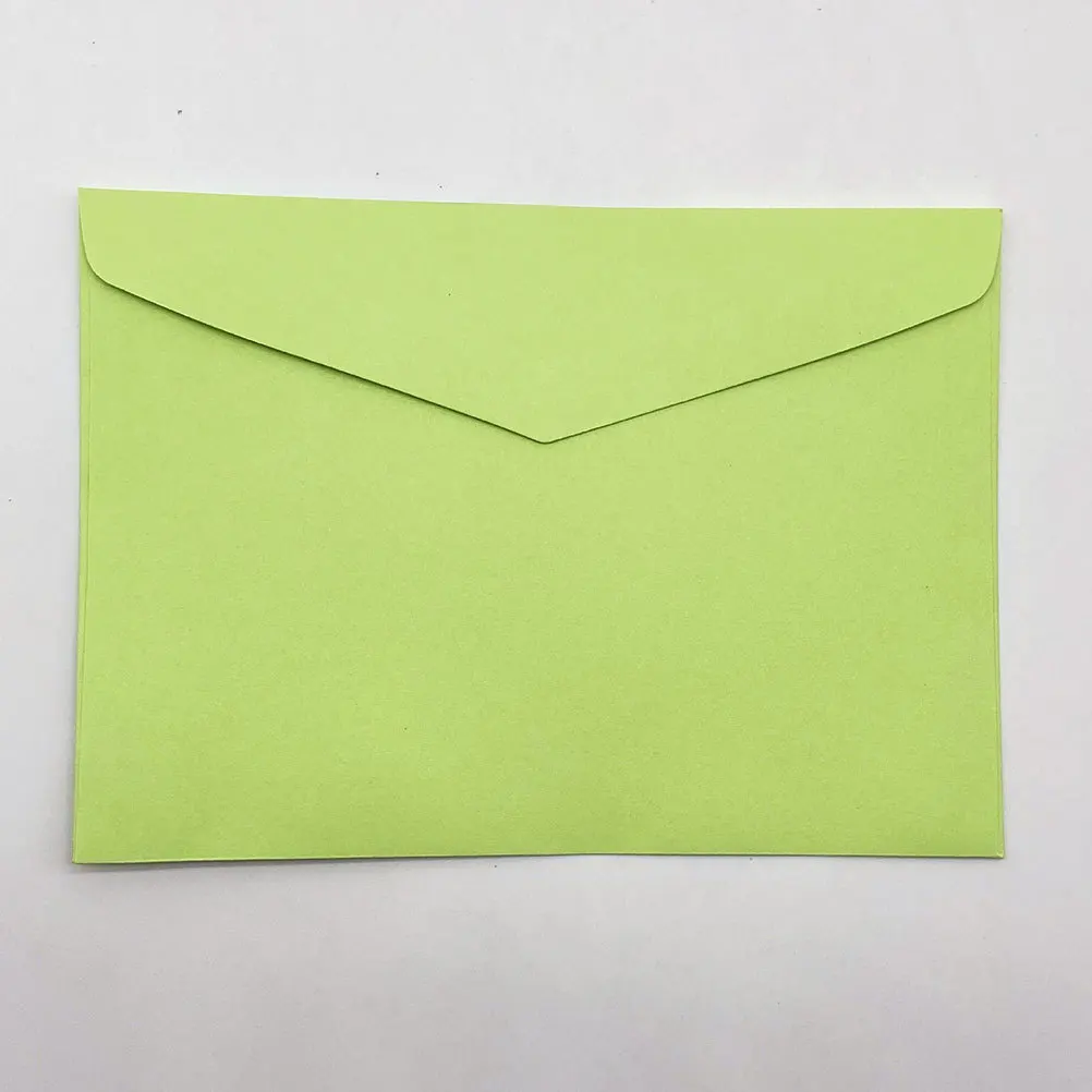 50 قطعة المغلفات الملونة فارغة النمط الغربي الذاتي الختم للدعوات بطاقات المعايدة رسائل الأعمال رسائل بريدية #4