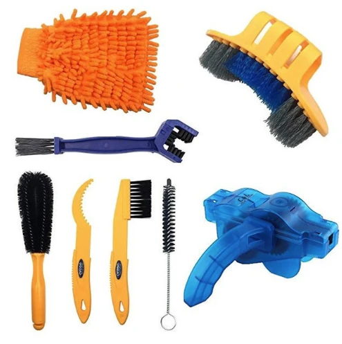 Fietskettingring Set Chain Box Cleaner Mountainbike Accessoires Onderhoudsgereedschapsset Reiniging Grote borstel Reparatiegereedschap