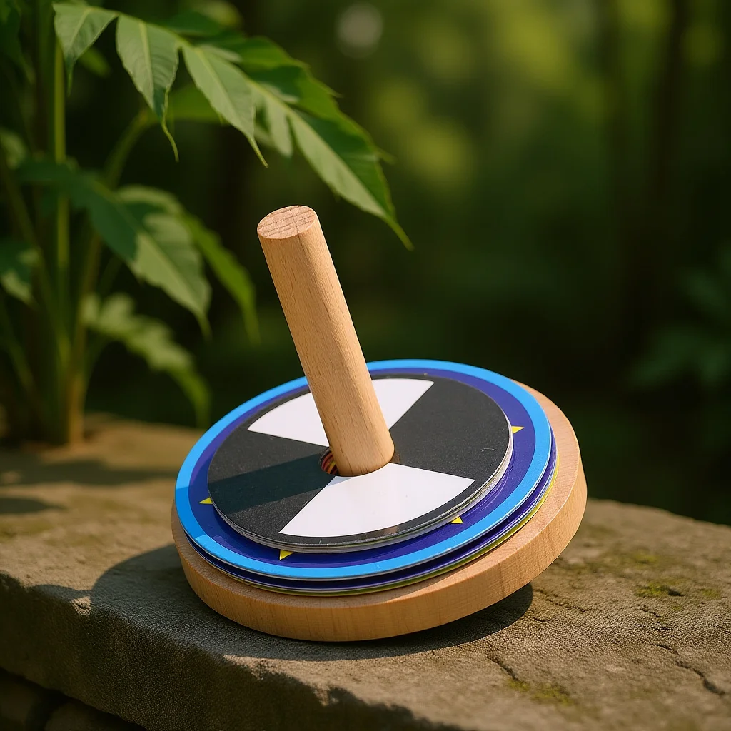 

1Set Wooden Peg-Top Colorful DIY Hand Spinning Tops for Kids Party Favors Gift Skills Development Wooden Tops