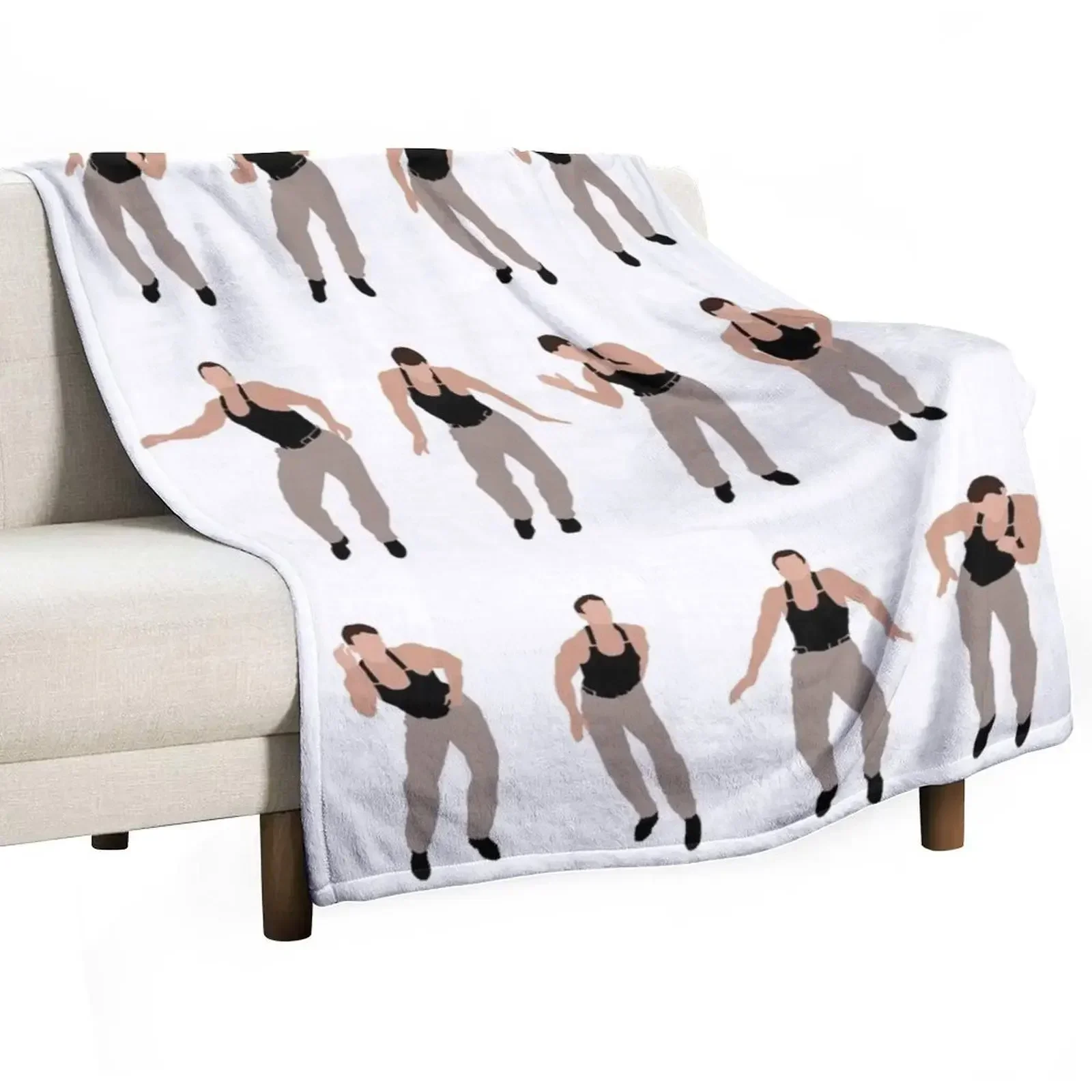 Van Damme's Safety Dance - JCVD 1989 Throw Blanket Luxury Designer Luxury anime Plush Soft Big Blankets