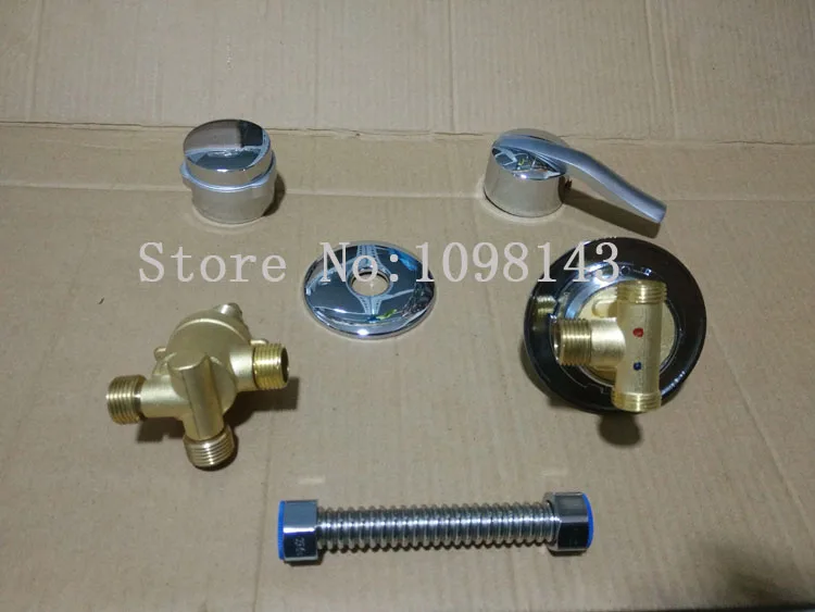 2Pcs/Set shower room faucet Separate+ Tube,  2/3/4/5 ways bathtub shower faucet brass mixing valve, Bathroom shower faucet mixer