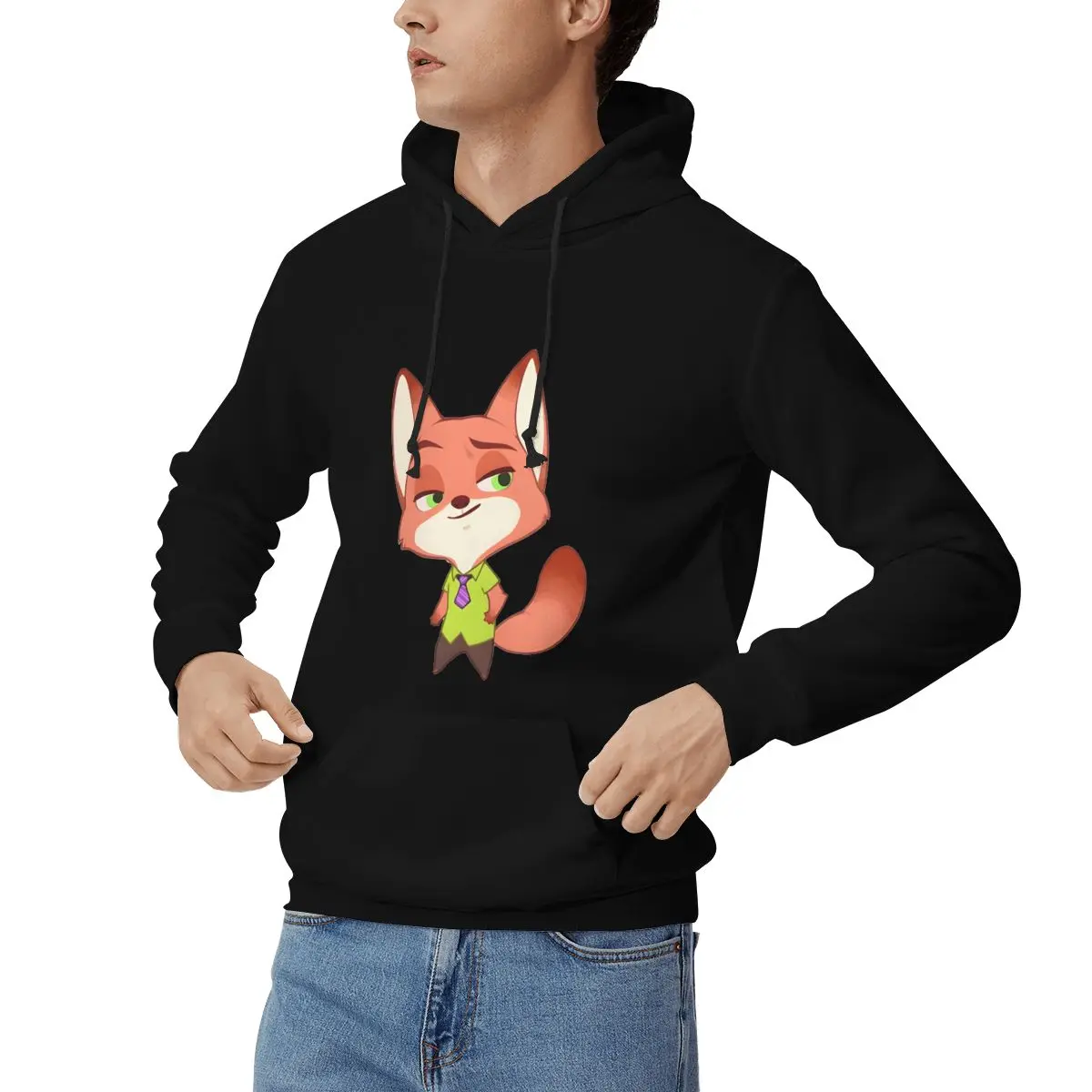 Zootopia-Nick-JudyGraphic هوديس جودة عالية للرجال أساسيات الملابس أزياء الشارع الشهير S-26XL