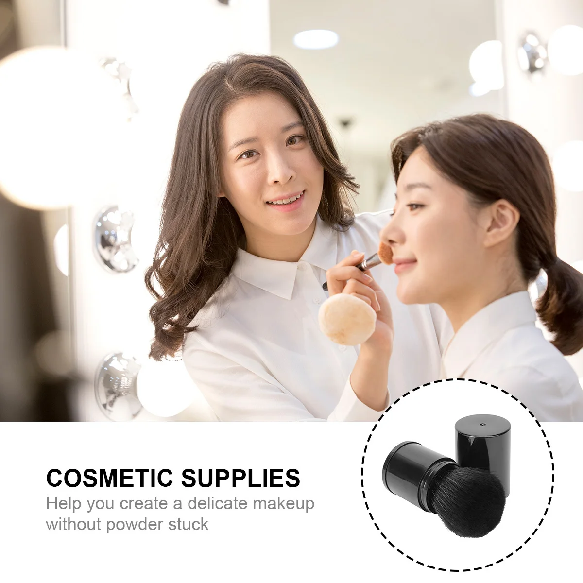 

Powder Puff Black Reusable Washable Makeup Sponge For Loose Powder Application Tool Face Applicator Flexible