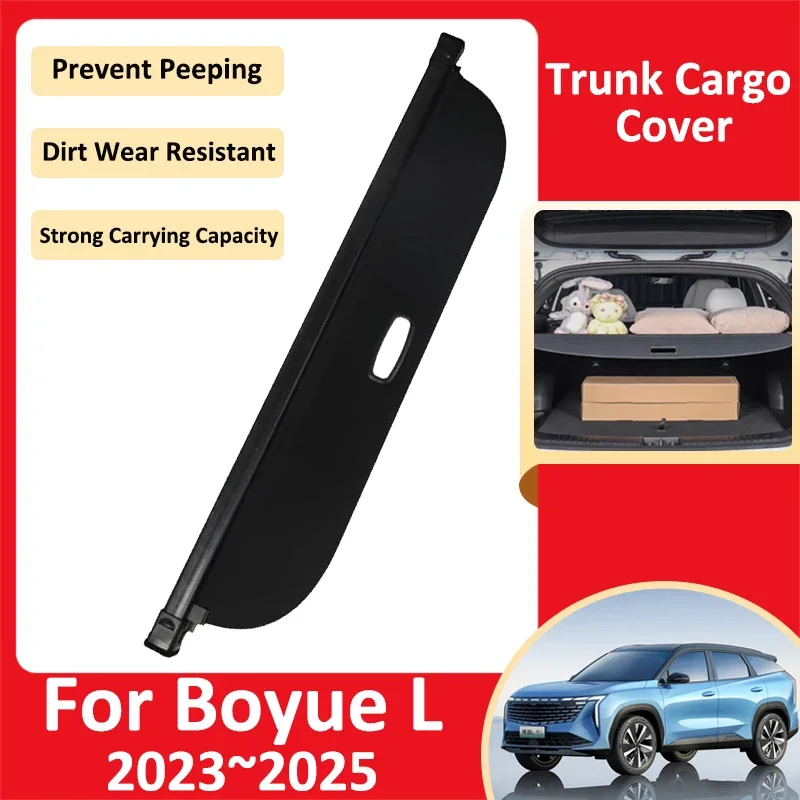 

Car Trunk Curtain For Geely Boyue L 2023~2025 2024 Luggage Storage Adjustable Partition Protective Privacy Cover Auto Acessories