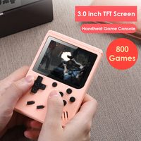 Built-in 800 Classic Games Mini Handheld Retro Video Game Console FC Handheld Game Player 3.0 Inch Color LCD Screen GameBoy