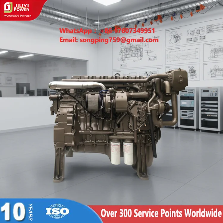 Hot High Speed 4 Stroke 6 Cylinder 480hp Industrial Machinery Marine Diesl Engine with Electric Start for Marine Generator Set