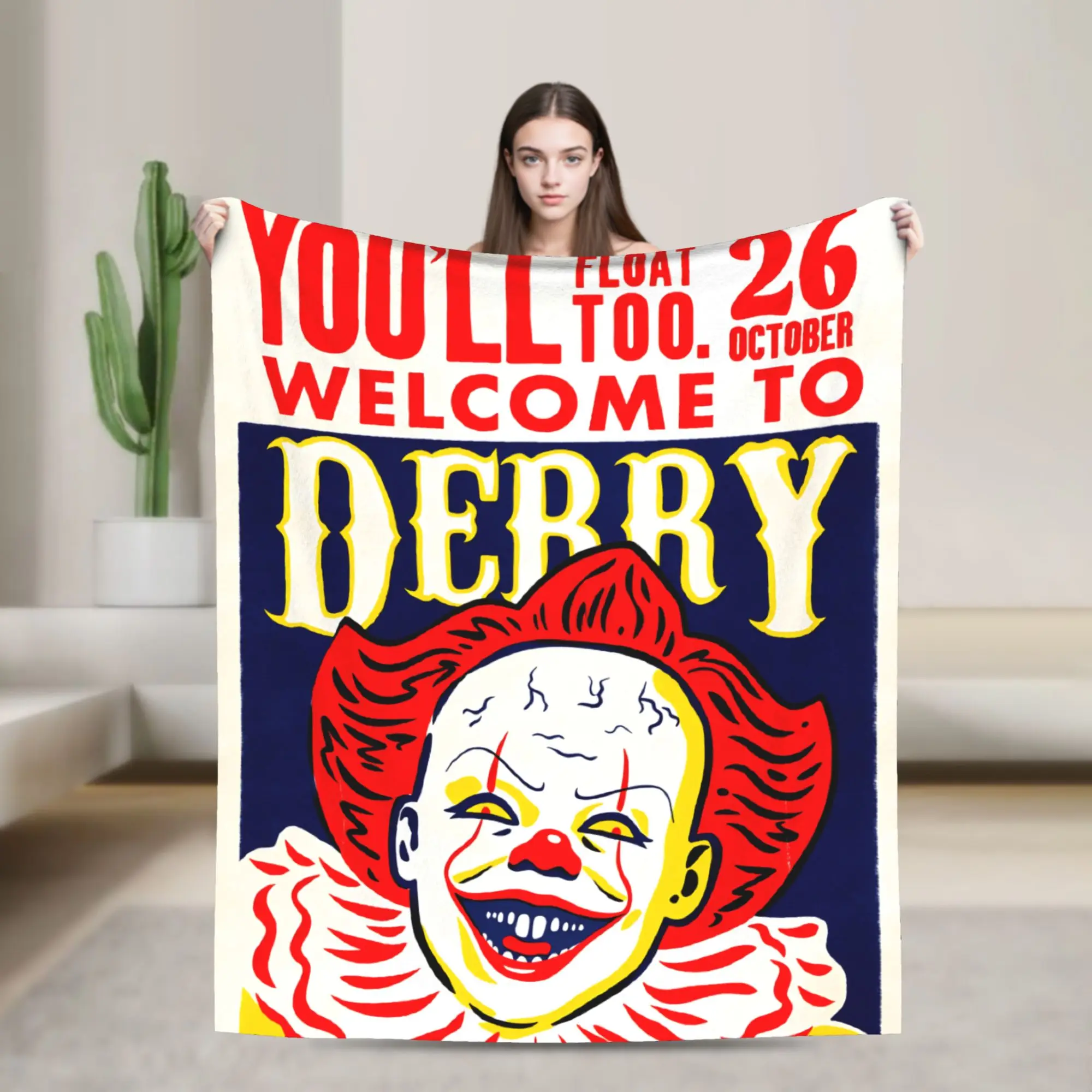 تكنولوجيا المعلومات مرحبا بكم في ديري 2025 بطانية جودة سوبر الدافئة رمي بطانية الشتاء الزخرفية الأريكة كرسي أريكة سرير الجدة المفرش