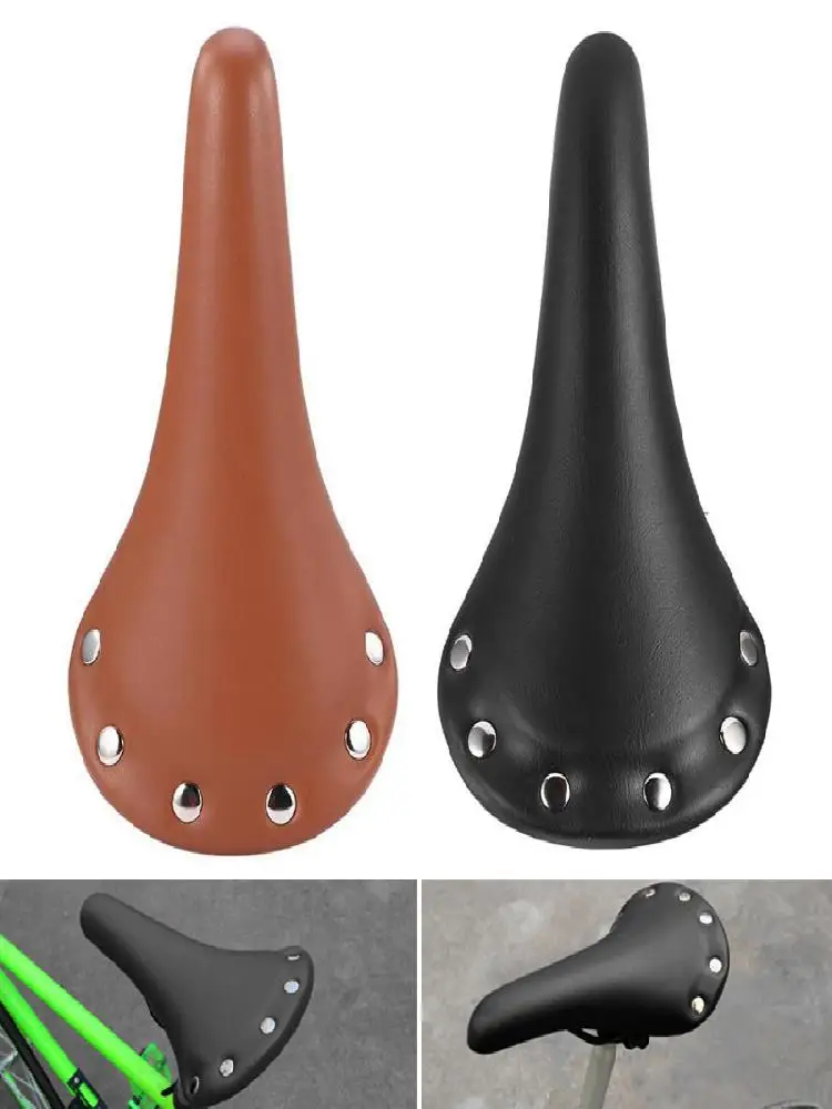 AliExpress Other Vintage Waterproof Bike Saddle Leather Seat Cover for Road Bicycle Comfortable Cycling Accessories with Classic Design