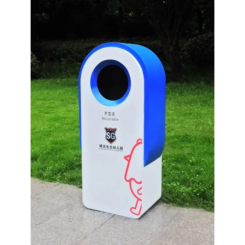 Outdoor Sanitation Trash Can Child Friendly City Trash Sorting Trash Bin Park Street Community Peel Bin