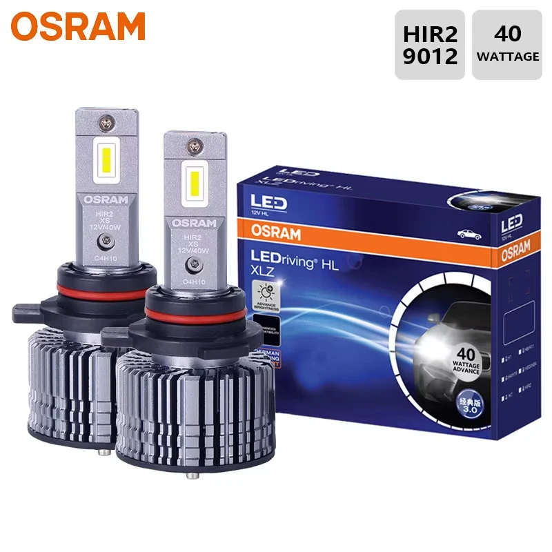 OSRAM LED XLZ CLASSIC 3.0 HIR2 9012 Car Headlight 12V 40W Bright White LED Canbus Upgarde Bulbs 2 pieces