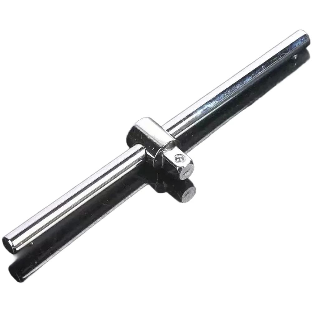 1/2 Drive L-Shaped Extension Rod with Bow Handle Slider for Socket Wrench Systems Used in Fleet and Garage Work