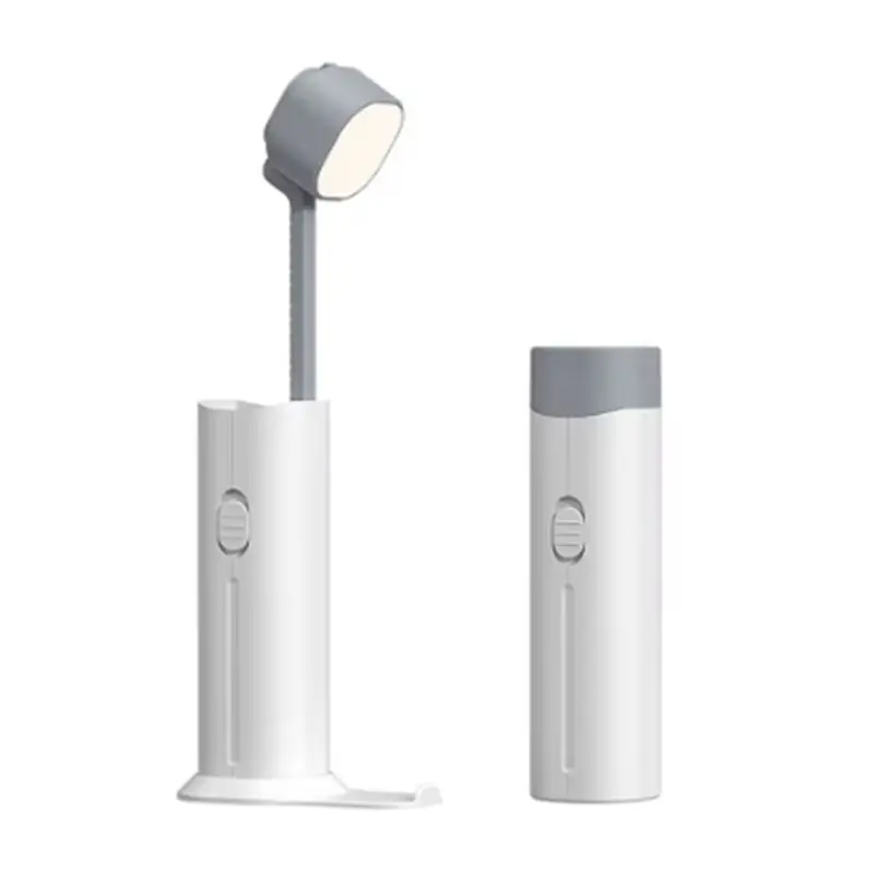 FFYY-White Mini Power Bank With Portable Led Learning And Reading Small Table Lamp Suitable For Families