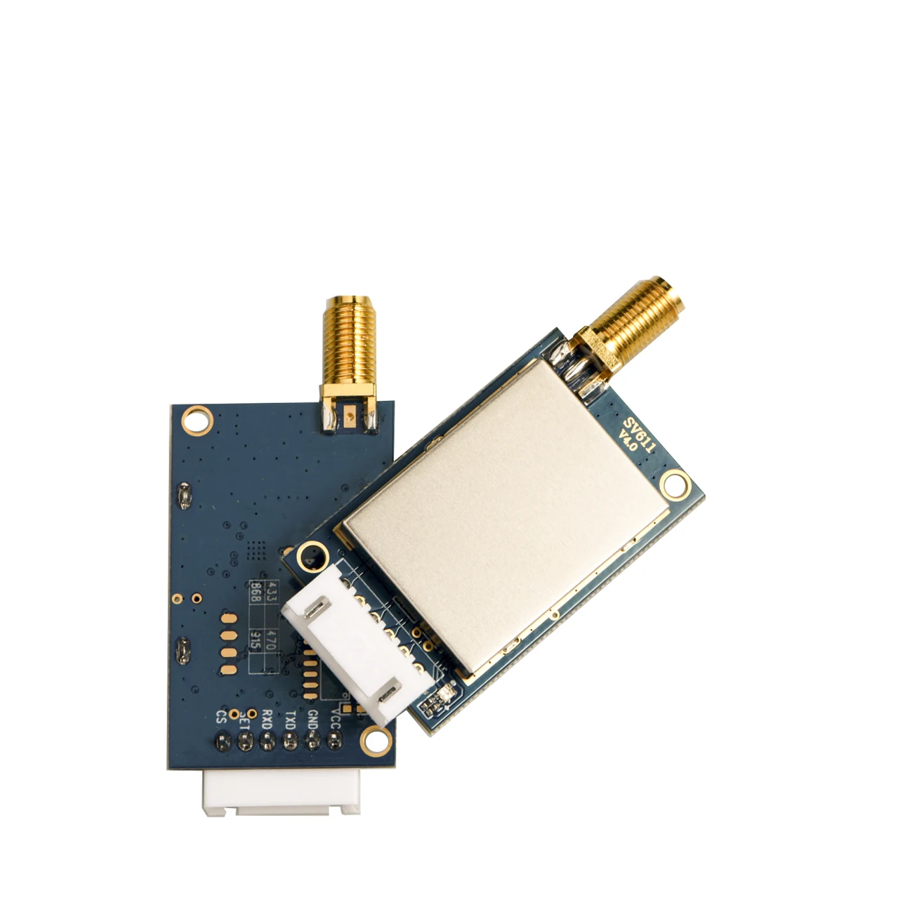 2PCS SV611 100mW RS485 Interface 868MHz RF Module+2PCS 868MHz Rubber antenna+ 1PC USB to RS485 Board