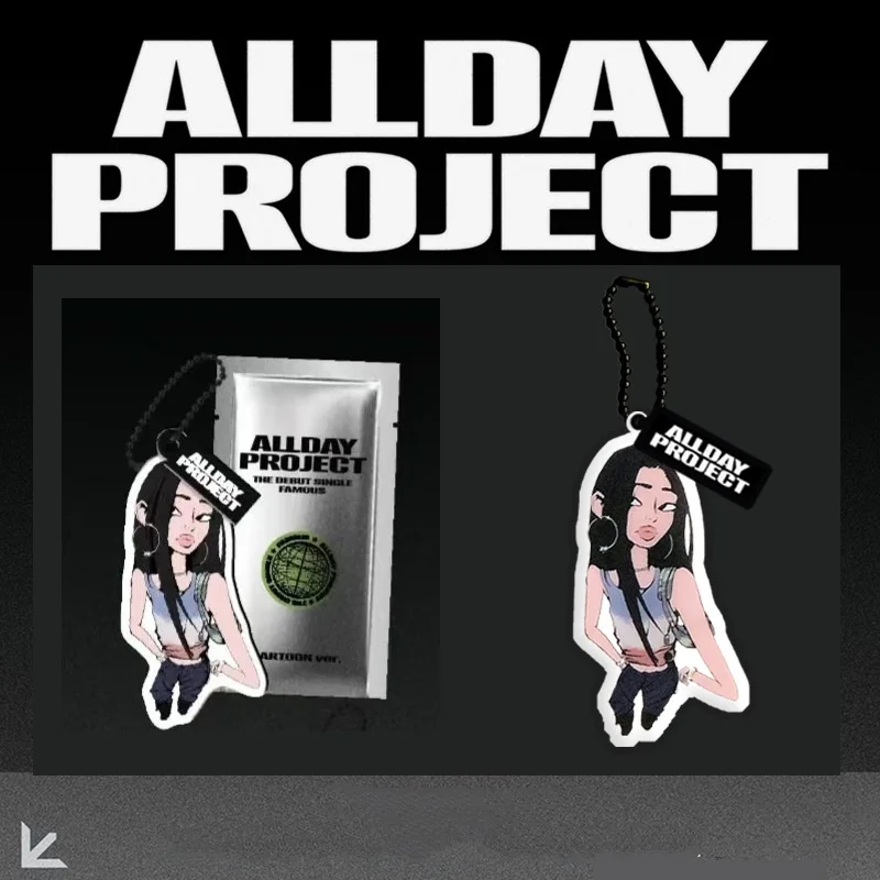 Kpop ADP Album Keychain 5CM Allday Project Cartoon Cute Acrylic
