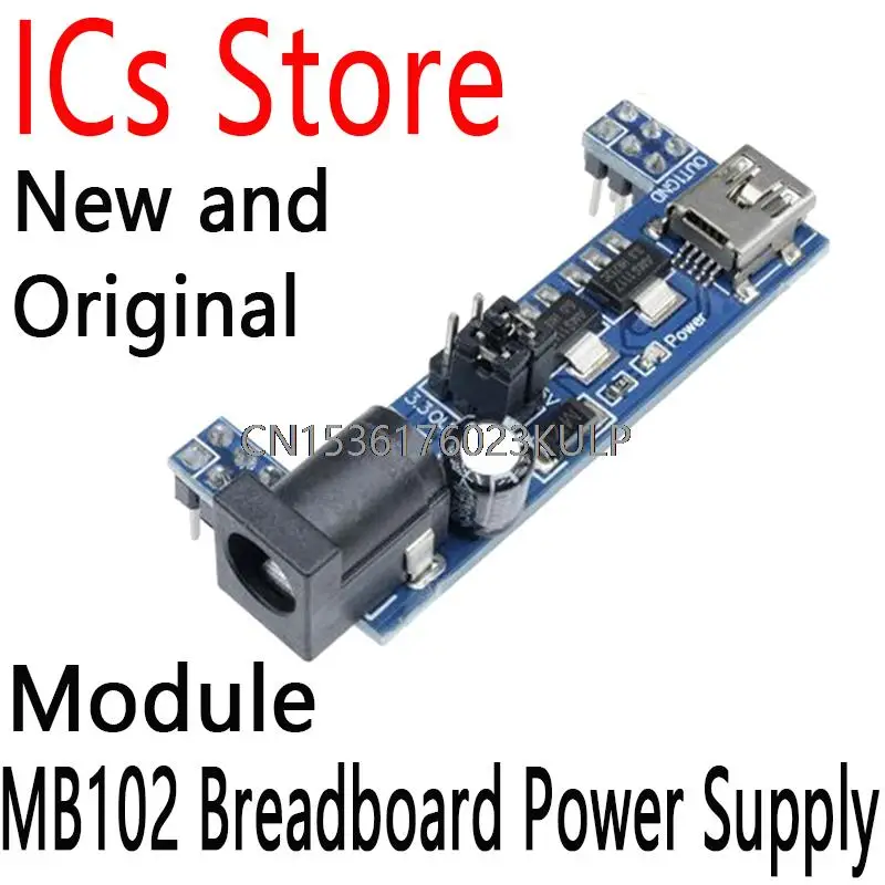 2PCS Modul 3,3V 5V für lötfreie MB102 Breadboard Netzteil