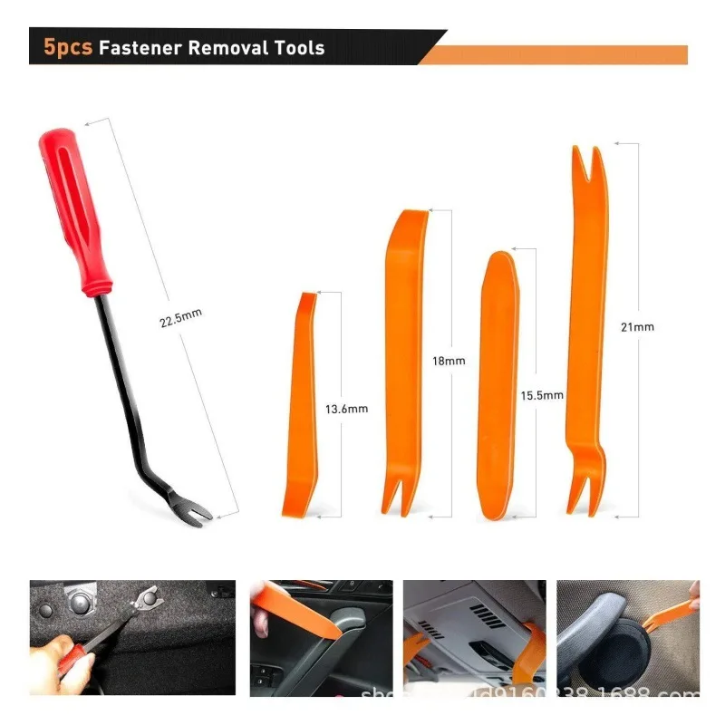 620/635pcs  Car Fastener Clip Kit Fender Rivet Plastic Clips Auto Body Push Retainer Pin Rivet Bumper Door Trim Panel Repair