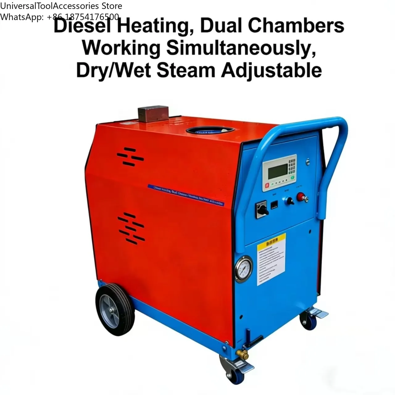 Simultaneous Operation  Heated Heavy  Steam Cleaner Mobile Car Wash Outdoor Use Heavy Grease Kitchen Oil