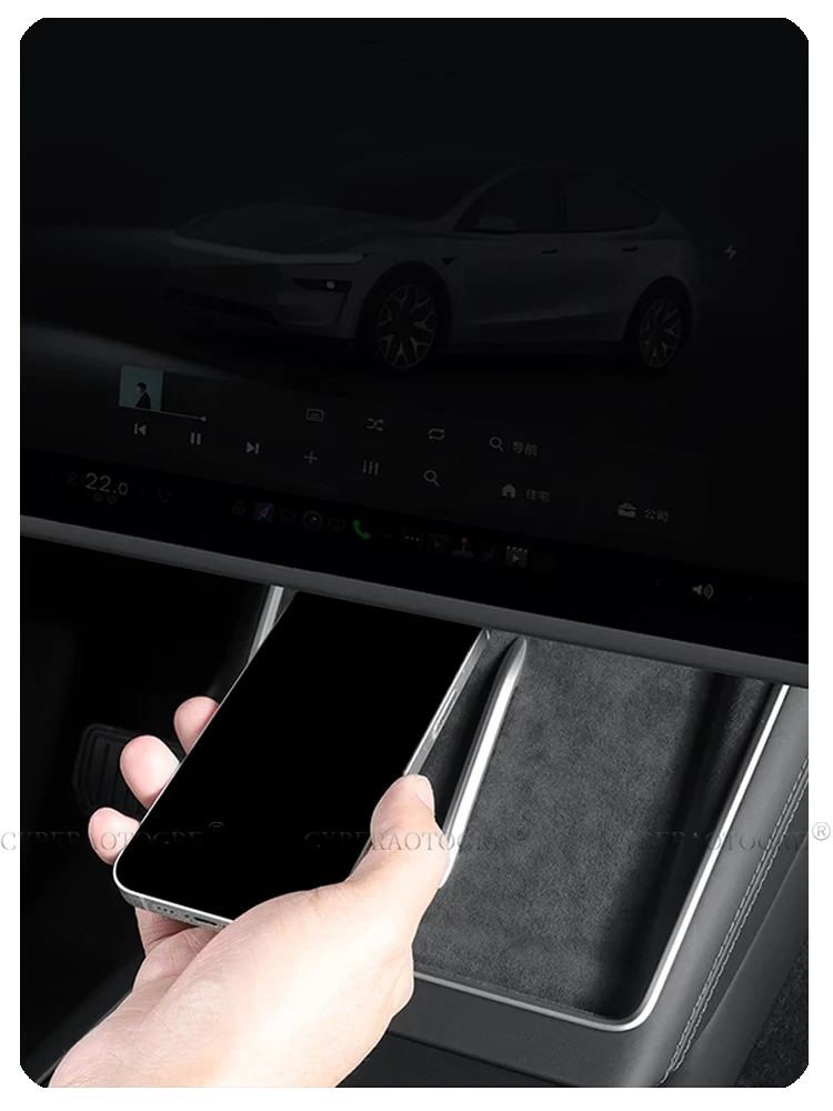 Für Tesla Model Y Juniper 2026 Model YL Zentralsteuerung Navigationsbildschirm-Schutzfolie 16-Zoll Silikon-Schutzrahmen Kantenschutz – Detail 9