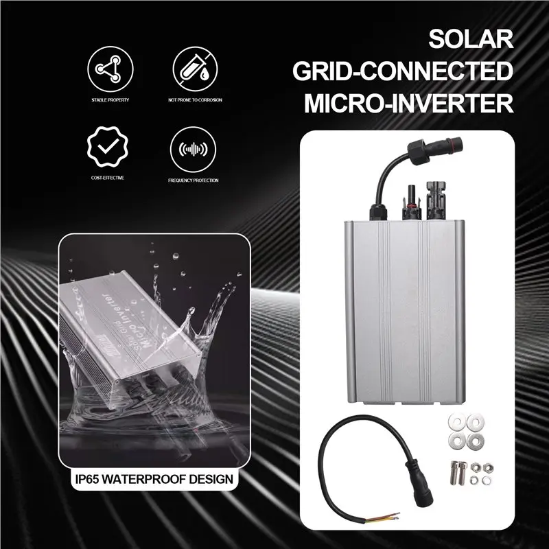 ABWZ-700W Solar For Micro-Inverter Solar Grid Tie Microinverter Automatic Power Inverters IP65 Control Self Cooling 110/230V
