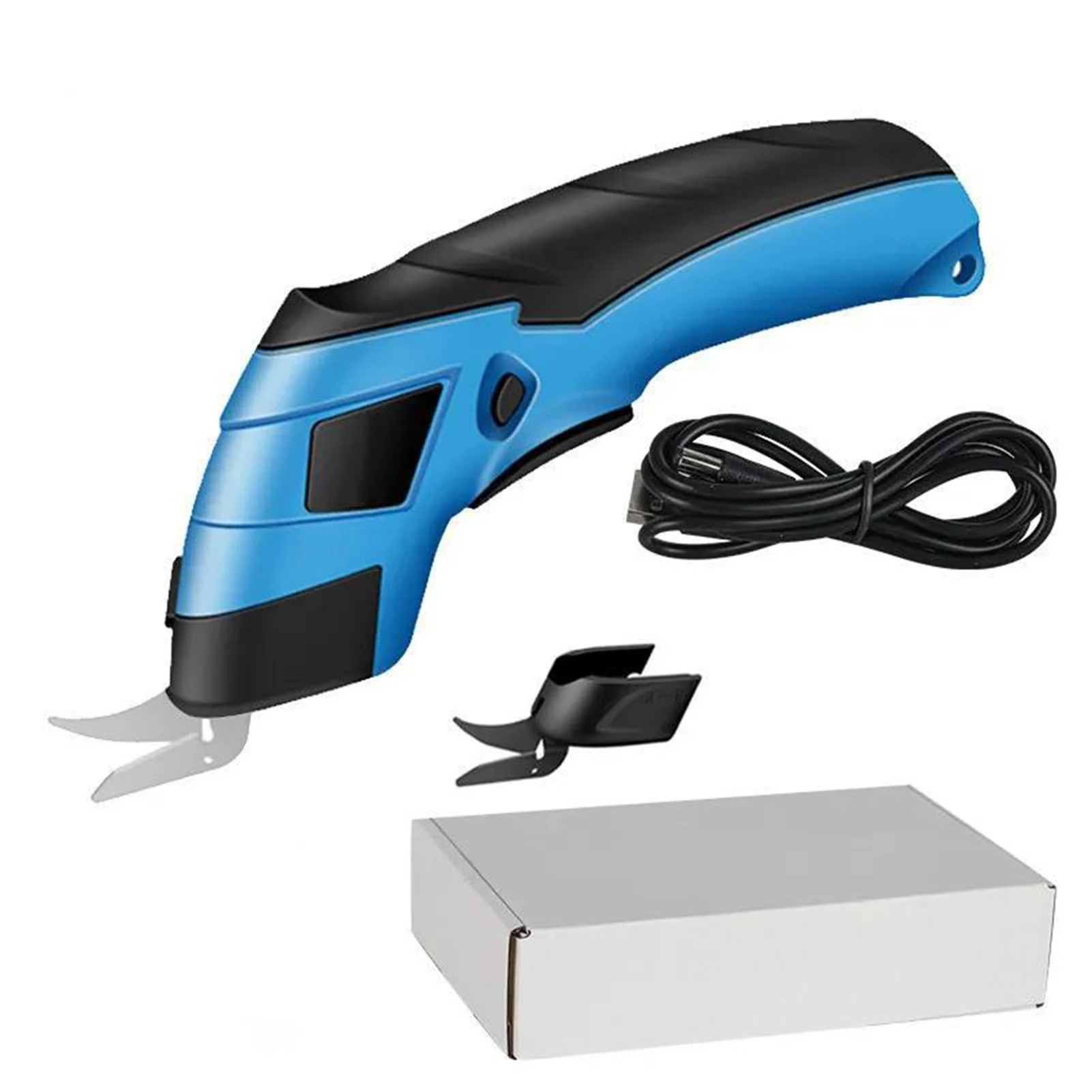 

ABS Cordless Electric ForScissor Powerful Rechargeable Scissors For Sewing Cordless Electric Blue with a