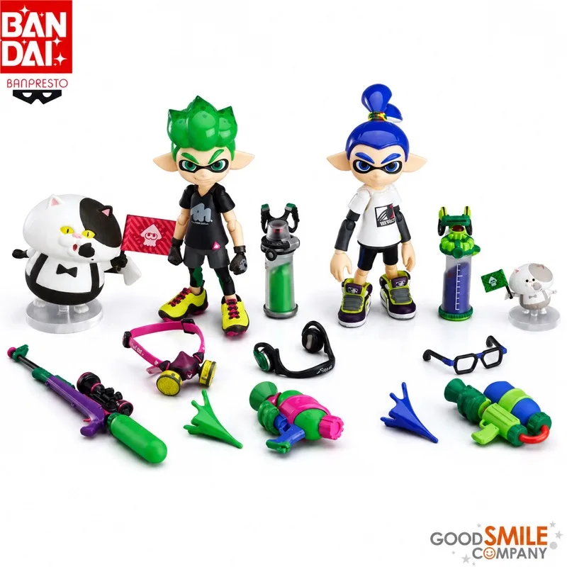In Stock Bandai Original Banpresto Gsc Splatoon2 Inkling Boy Dx Action Figure Model Doll Brand New Boxed Anime Characters Toys