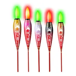 1PC Electronic Green Light Rock Fishing Led Light Float Green Light Eye-catching Slip Drift Tube Indicator Light Float Bobbers