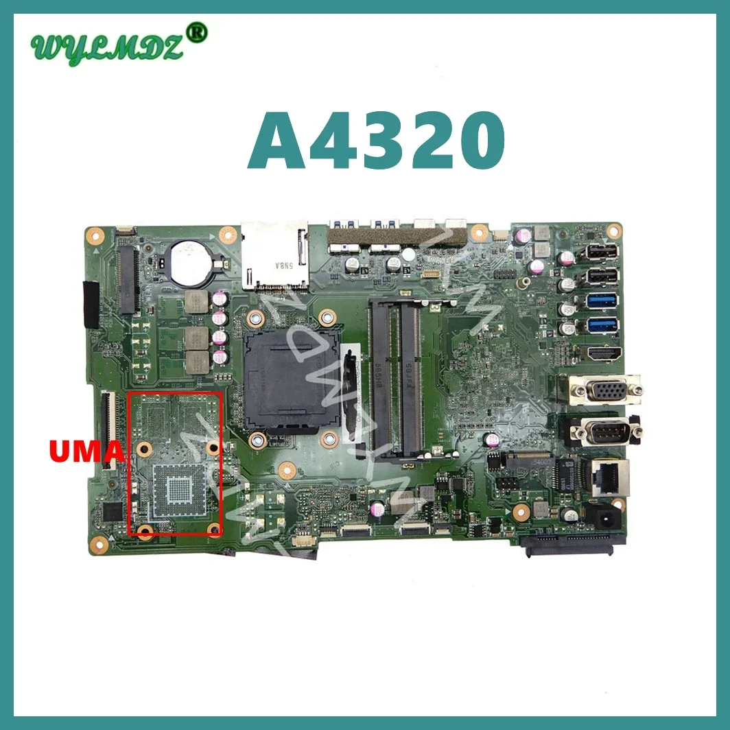 

A4320 UMA / DIS Motherboard For Asus A4320 A6420 Mainboard REV1.2 Tested Working