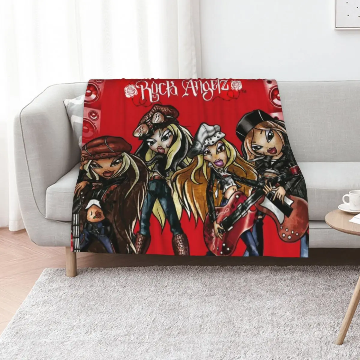 Bratz rock angelz Throw Blanket Multi Purpose Soft Warm Blanket for Home Travel