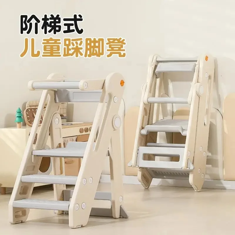 Learning Tower Baby Washing Hands Steps Foldable Children Climbing Feet