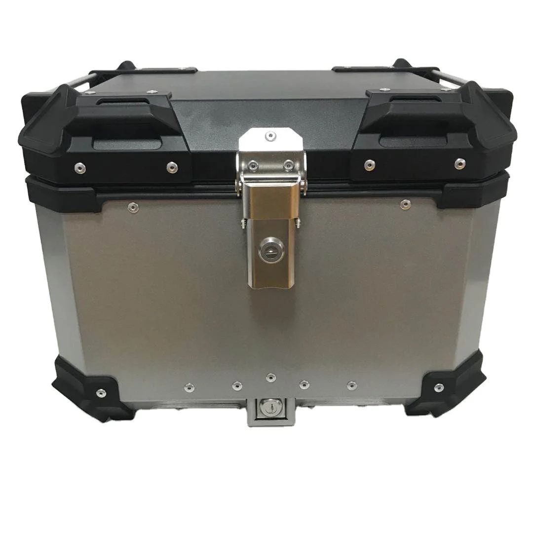 STLF 45L سكوتر خلفي توصيل الألياف الزجاجية للبضائع بسرعة تحرير قفل الصندوق العلوي من الألومنيوم للدراجة النارية #2