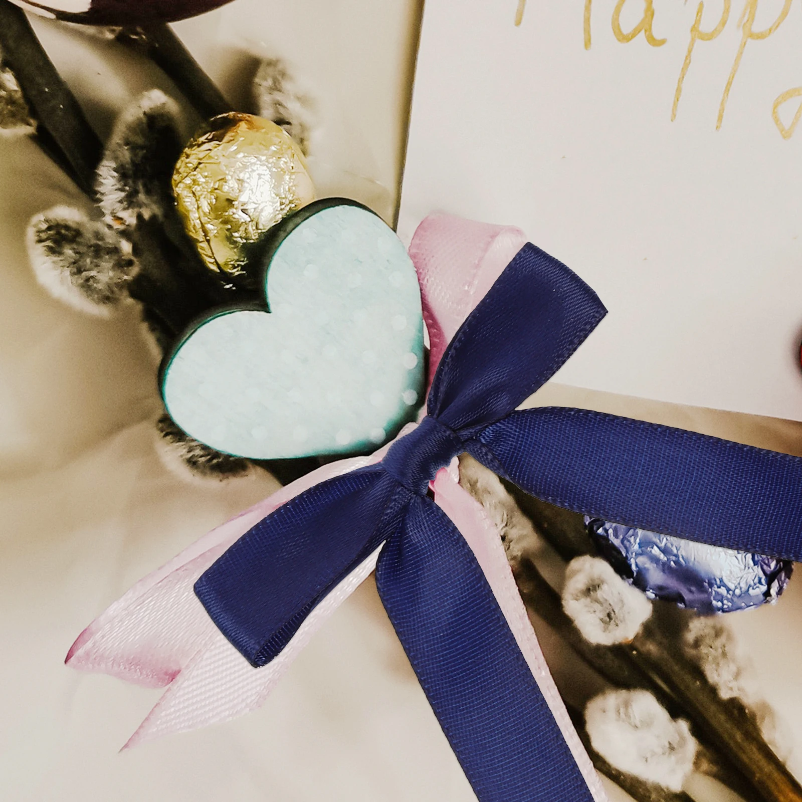 

100Pcs Decorative Bowknot Ribbon Satin Butterfly Bows Polyester DIY Appliques for Gift Bag Pastry Packaging Ornaments