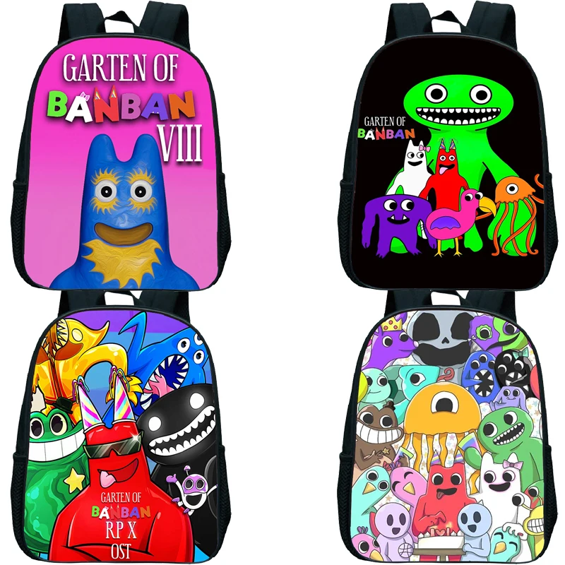 

Kids Garten Of Banban Backpacks Toddler Cartoon Kindergarten Bookbags Boys Girls Anime School Bags Child Rucksack Mini Mochlia