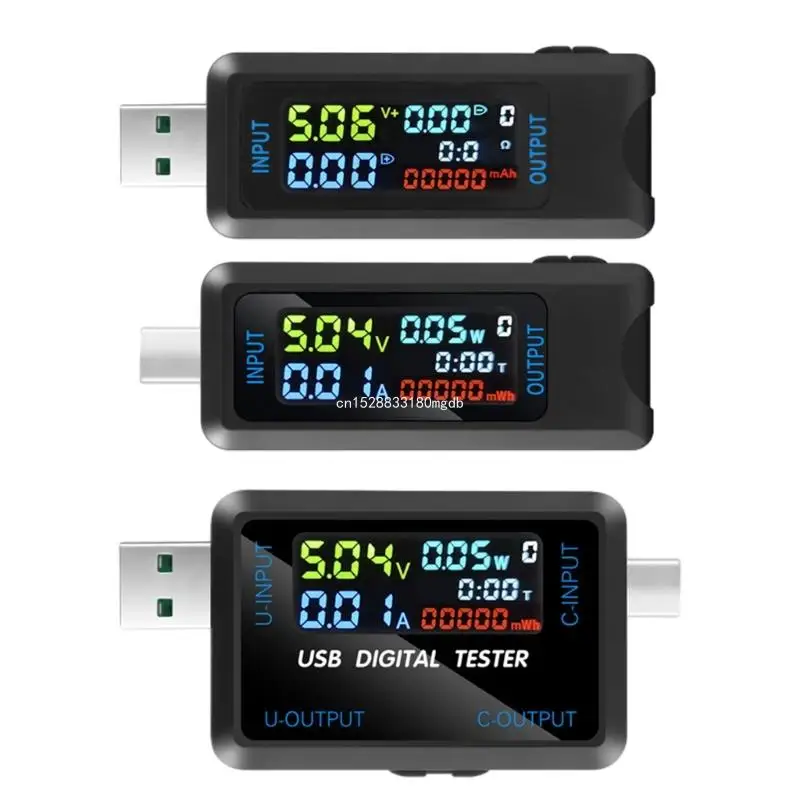 

Power Meter Tester USB/USB C Current and USB Safety Tester Dropship