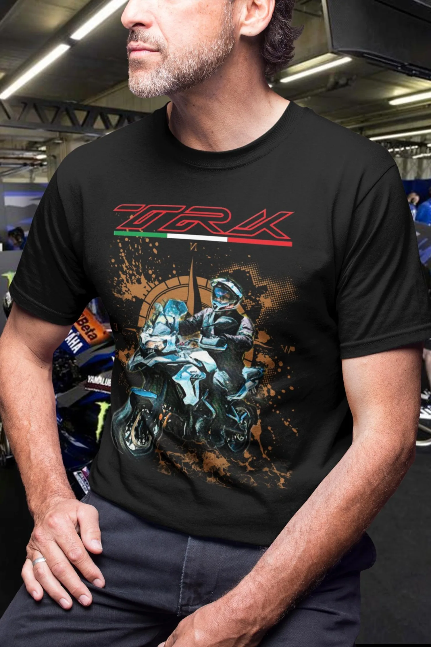 

472@EY B.enelli TRK T Shirt The Perfect Biker Gift For Motorcycle Rider Adventure Fan Top For B.enelli Owners ADV Travel Present