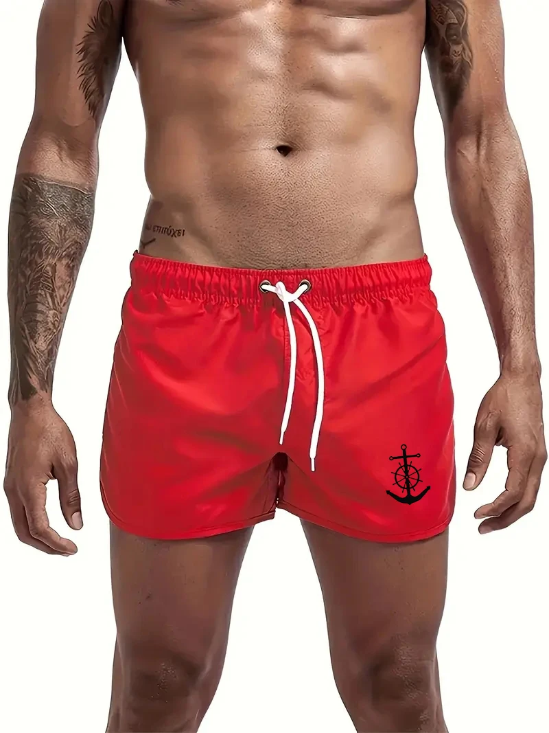 Sommer-Fitnesshose für Herren, bequem und atmungsaktiv, einfarbige Laufshorts, lässige Sport-Trainingsshorts