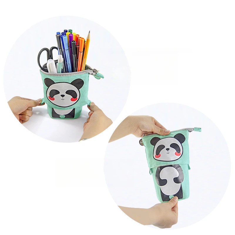 

Cute Cartoon Canvas Pencil Case – Creative Student Stationery Holder with High-Value Design