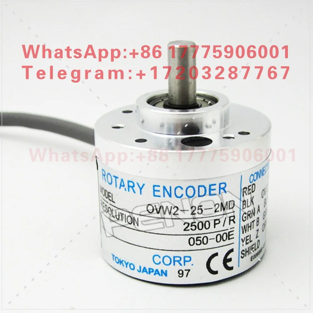 OVW2-25-2MD encoder for rotating 2500P/R pulse solid shaft 6mm inkjet printer, printing machine, etc