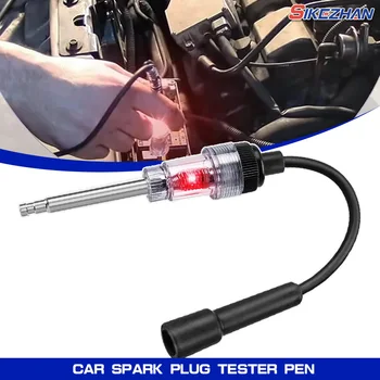 Car Spark Plug Tester Pen Ignition Coil Tester Tool Auto Checker Detector Automotive Ignition System Tester Automotive Ignition