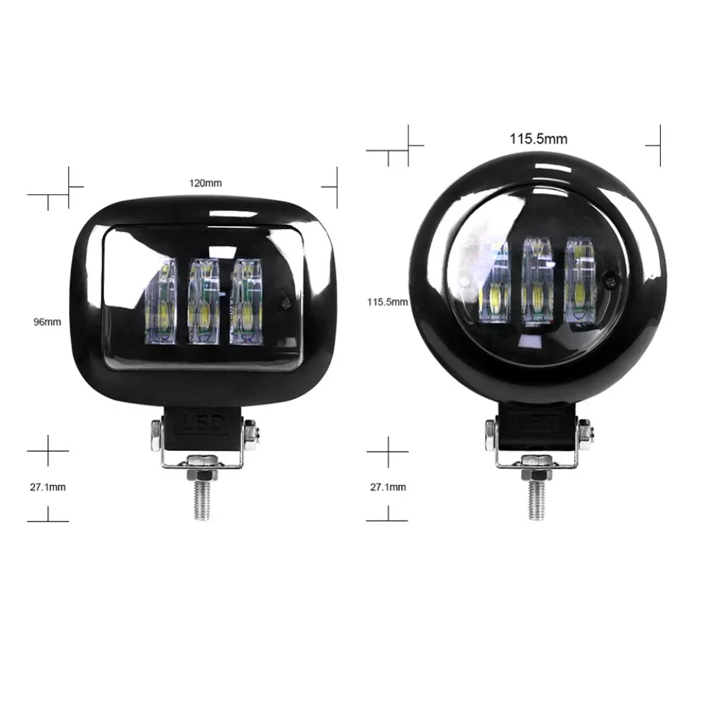 

5 Inch Square and Round 30W LED Work Light with Waterproof IP68 for Off-Road Vehicles and Motorcycle Applications
