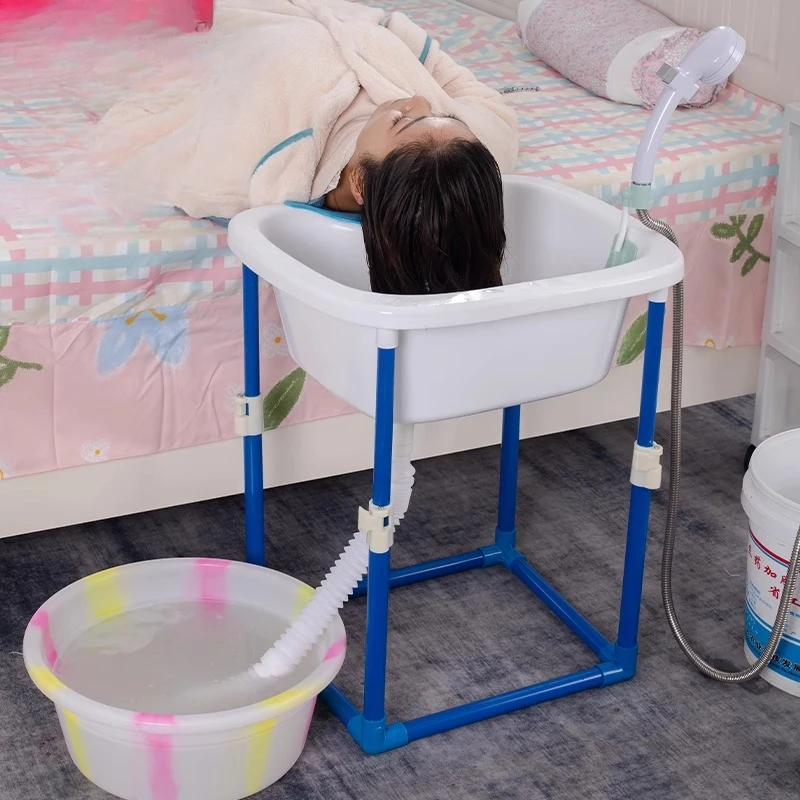 Pregnant Women Wash Hair Lying Down Chair Adjustable Shampoo Basin Bed Hair Washing Salon Sink Adults Hair Wash Equipment