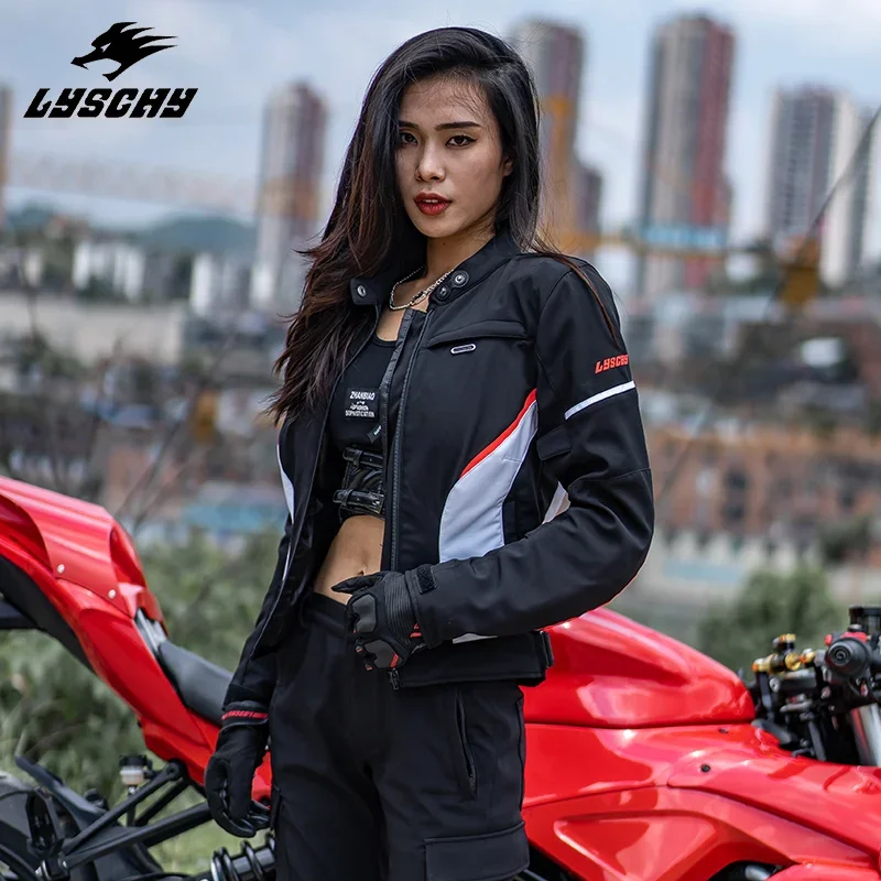 LYSCHY Four Seasons/Winter Women's High-quality Removable Warm Lining Cycling Jacket Waterproof Slim Motorcycle Clothes Jacket