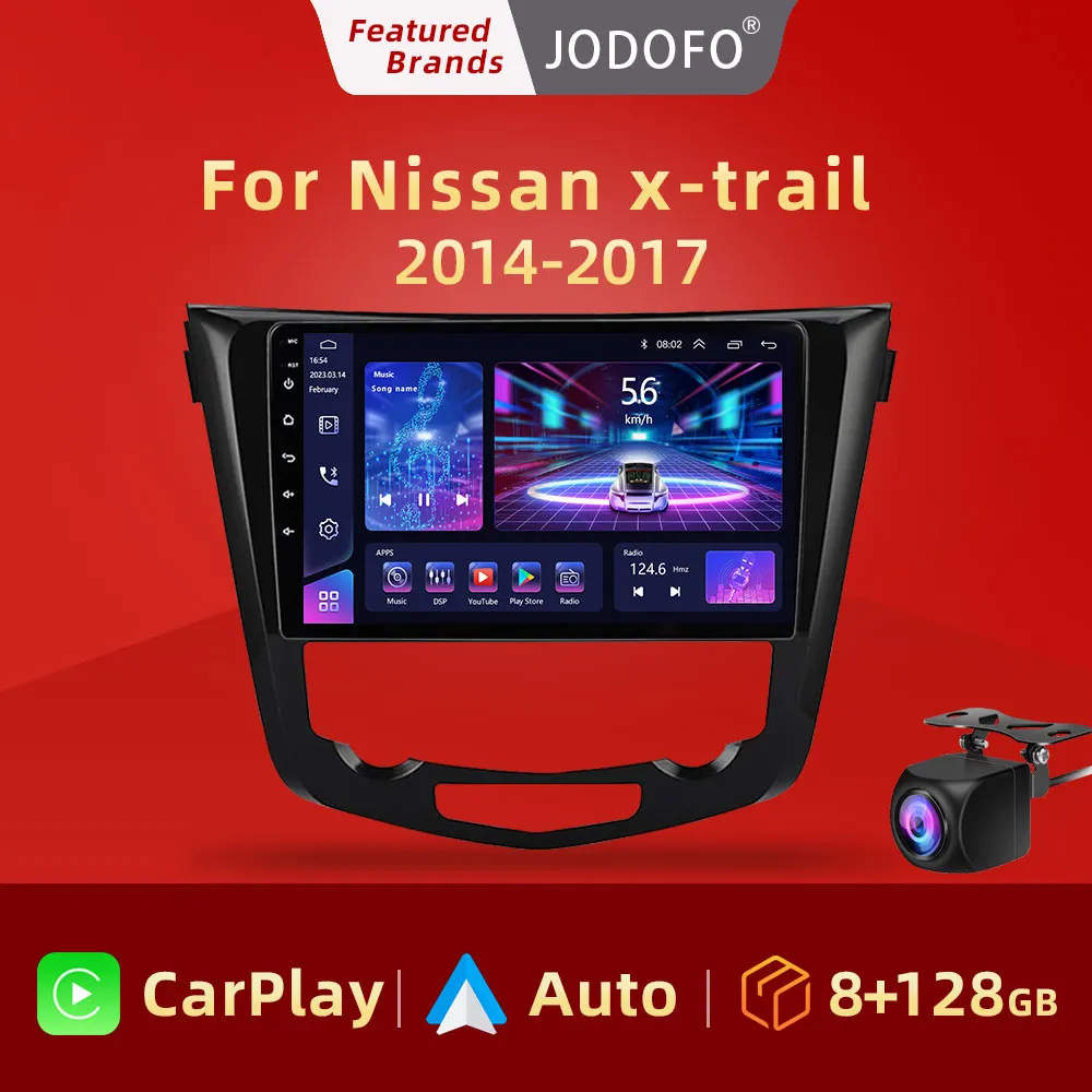 2 Din Android 11 Car Radio For Nissan X-Trail Xtrail X Trail 3 T32 2014 - 2017 Qashqai 2 J11 Multimedia Video Player GPS Carplay