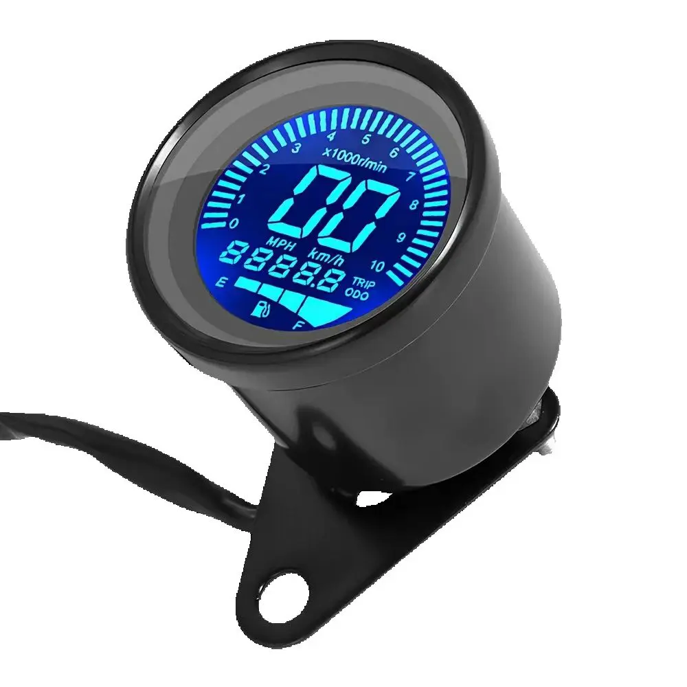 

For Honda SUZUKI Harley Cafe Racer Universal Digital Motorcycle LCD Screen Speedometer Odometer Techometer Fuel Gauge Accessorie