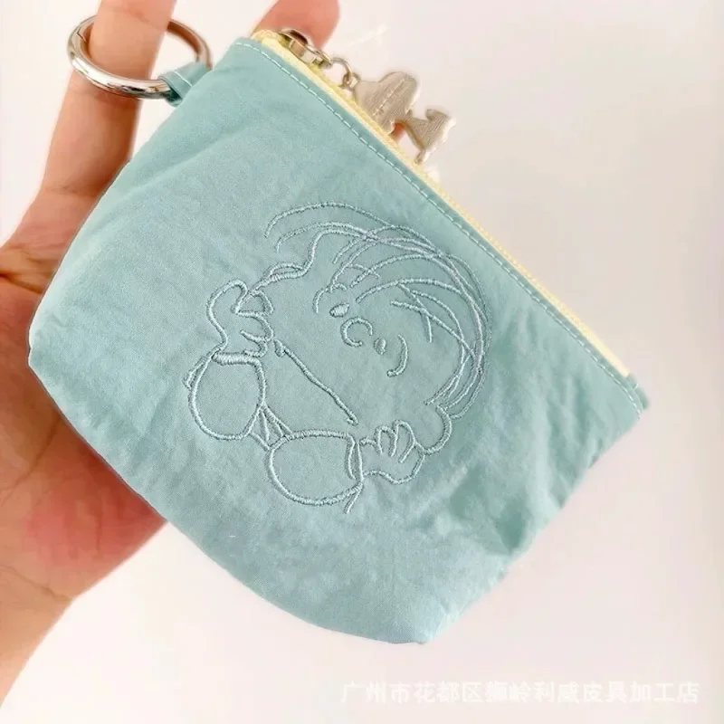 Cute Snoopys Best Friend Small Storage Bag Portable Hangable Earphone Pouch Mini Coin Purse Bag Pendant for Girls