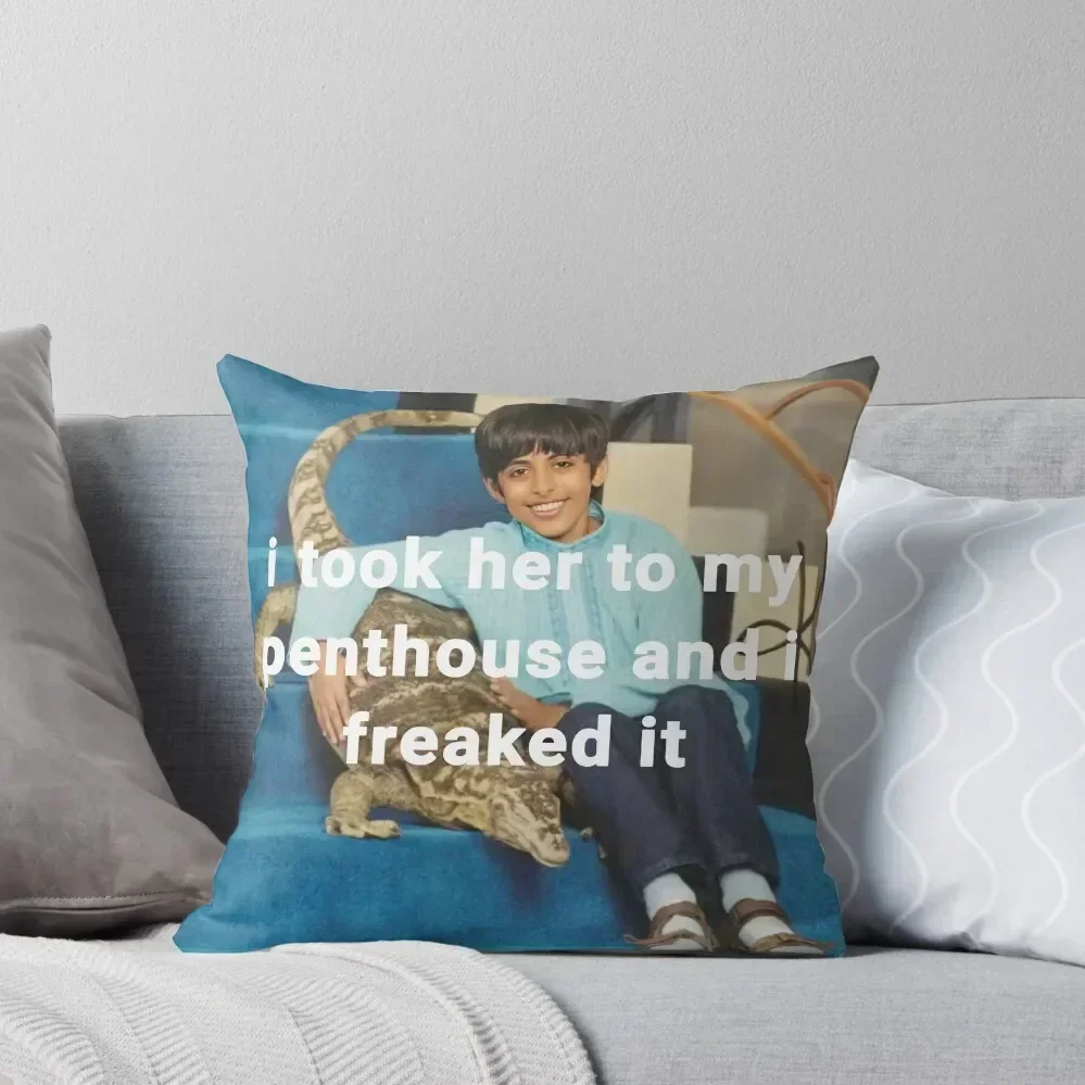 

Ravi I Took Her To My Penthouse And I Freaked It Throw Pillow christmas cushions covers Christmas Cushion For Home pillow