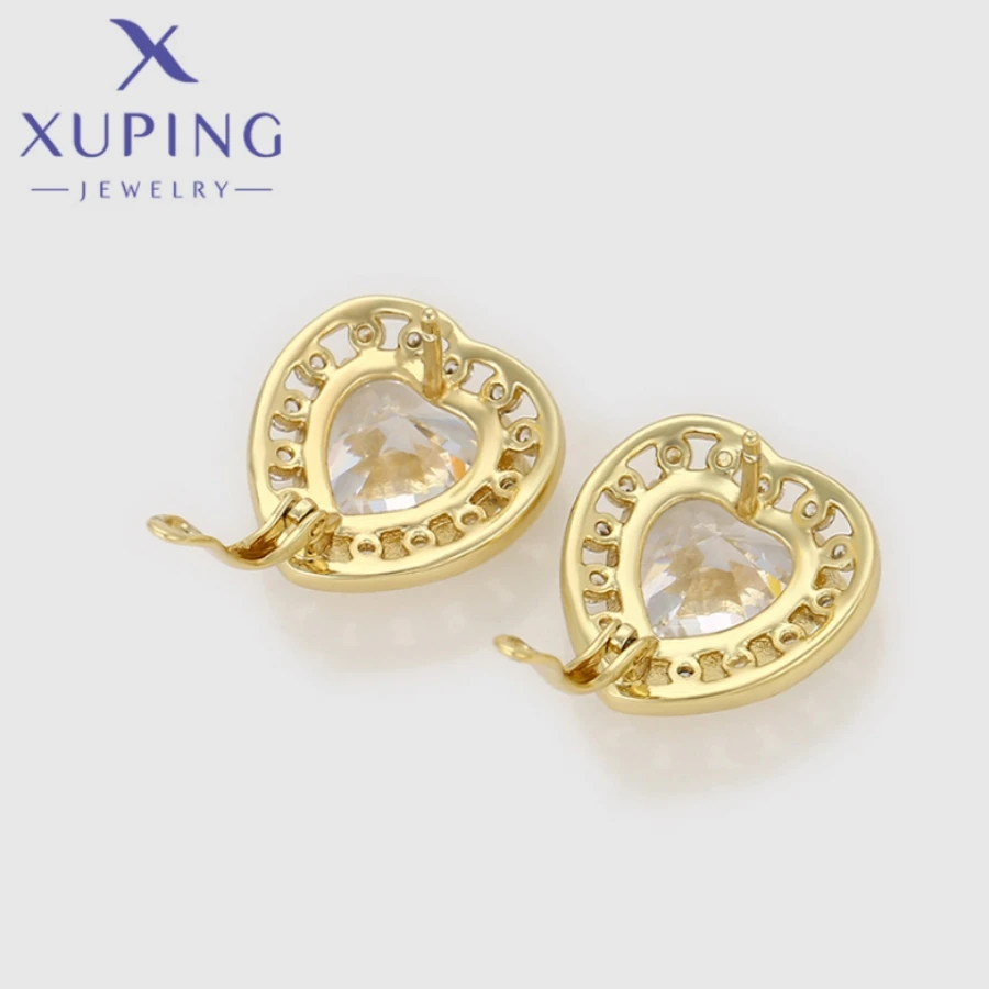Xuping Jewelry Trendy New High Quality Charm Heart Light Gold Color Earring for Women Birthday Gift X000764804